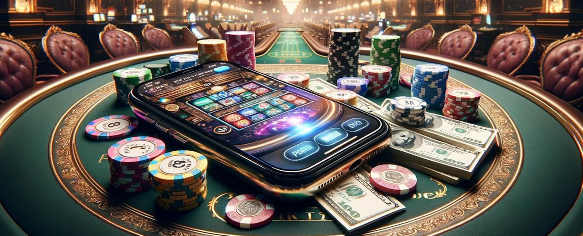 Phmacao Casino background with login and register elements